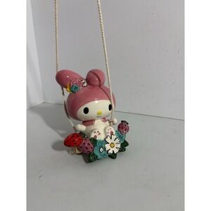 My Melody Hello Kitty Garden Swinger Hanging Figurine Ceramic Décor Blue Sky